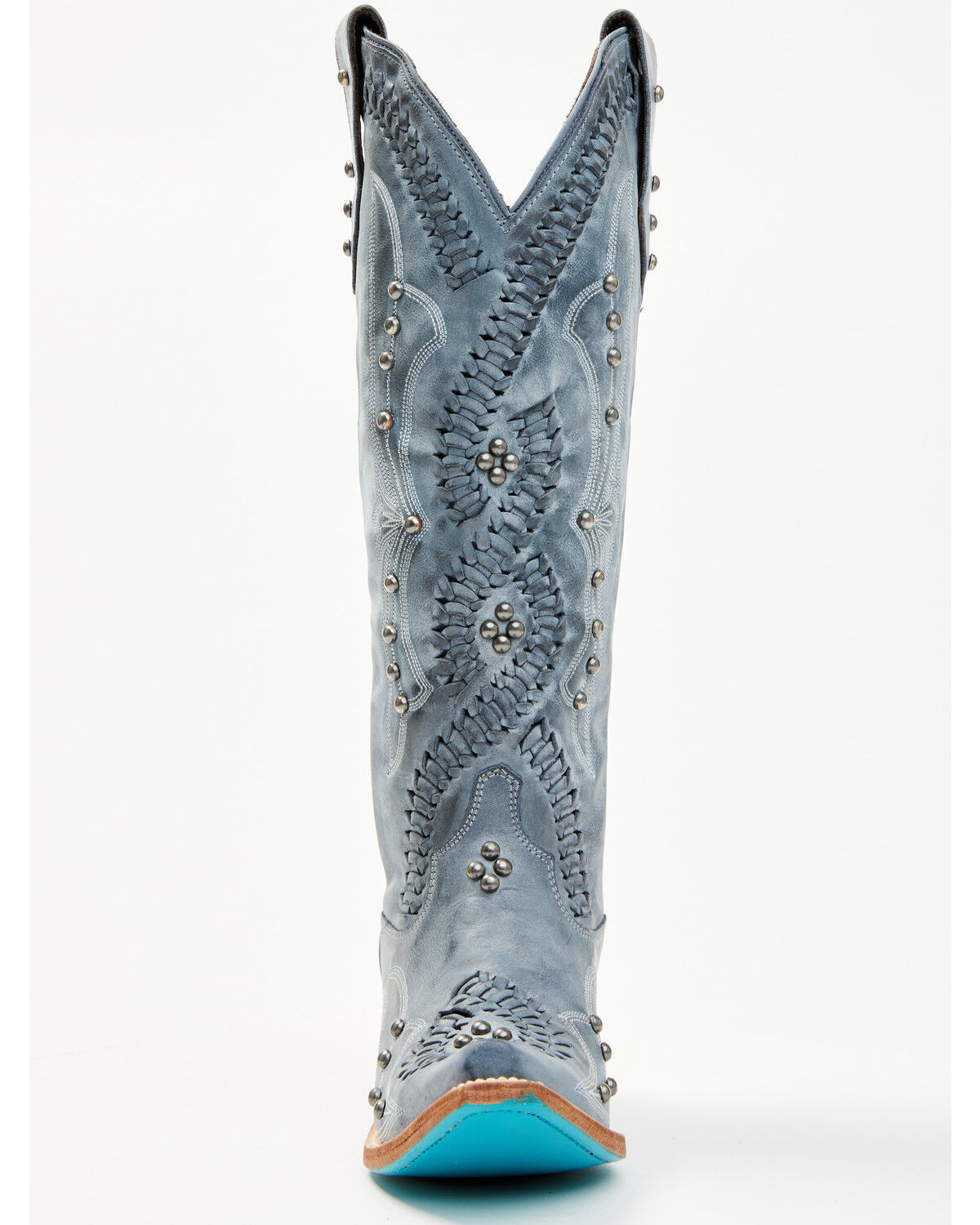 Image #4 - Lane Women's Cossette Western Boots - Snip Toe, Blue, hi-res