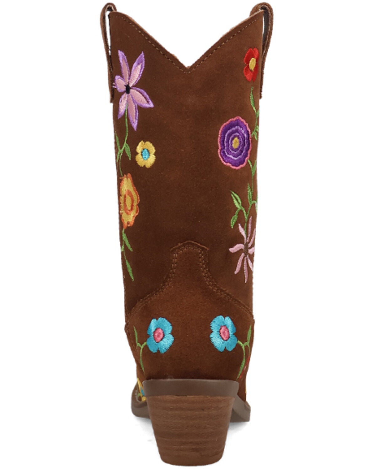 Image #5 - Dingo Girls' Flower Power Western Boots - Snip Toe, Brown, hi-res