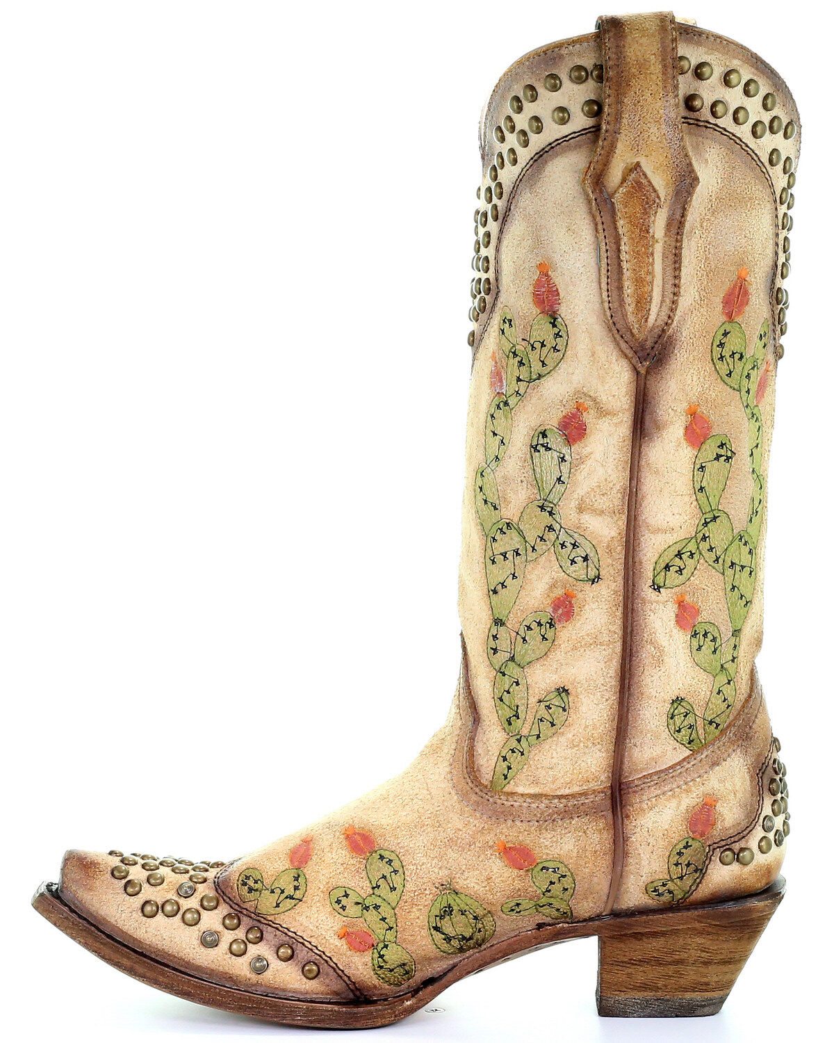 Image #3 - Corral Women's Nopal Cactus Western Boots - Snip Toe, , hi-res