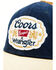 Image #2 - Wrangler X Coors Banquet Corduroy Ball Cap, Brown/blue, hi-res