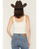 Image #4 - Rock & Roll Denim Women's Buckle Tank, Cream, hi-res