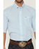 Image #3 - Wrangler Men's Classics Geo Print Short Sleeve Button-Down Western Shirt, Teal, hi-res