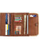 American West Women's Mohave Canyon Ladies' Golden Tan Tri-Fold Wallet, Golden Tan, hi-res