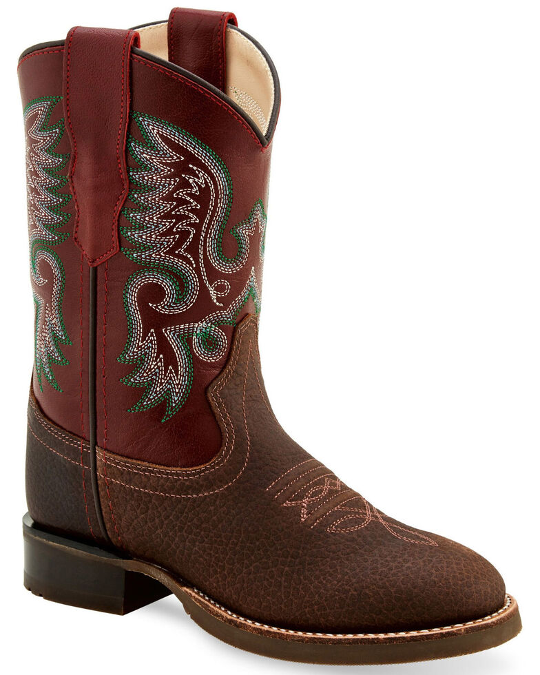 long maroon boots