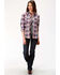 Image #3 - West Made Women's Paint Brush Plaid Long Sleeve Western Shirt, , hi-res