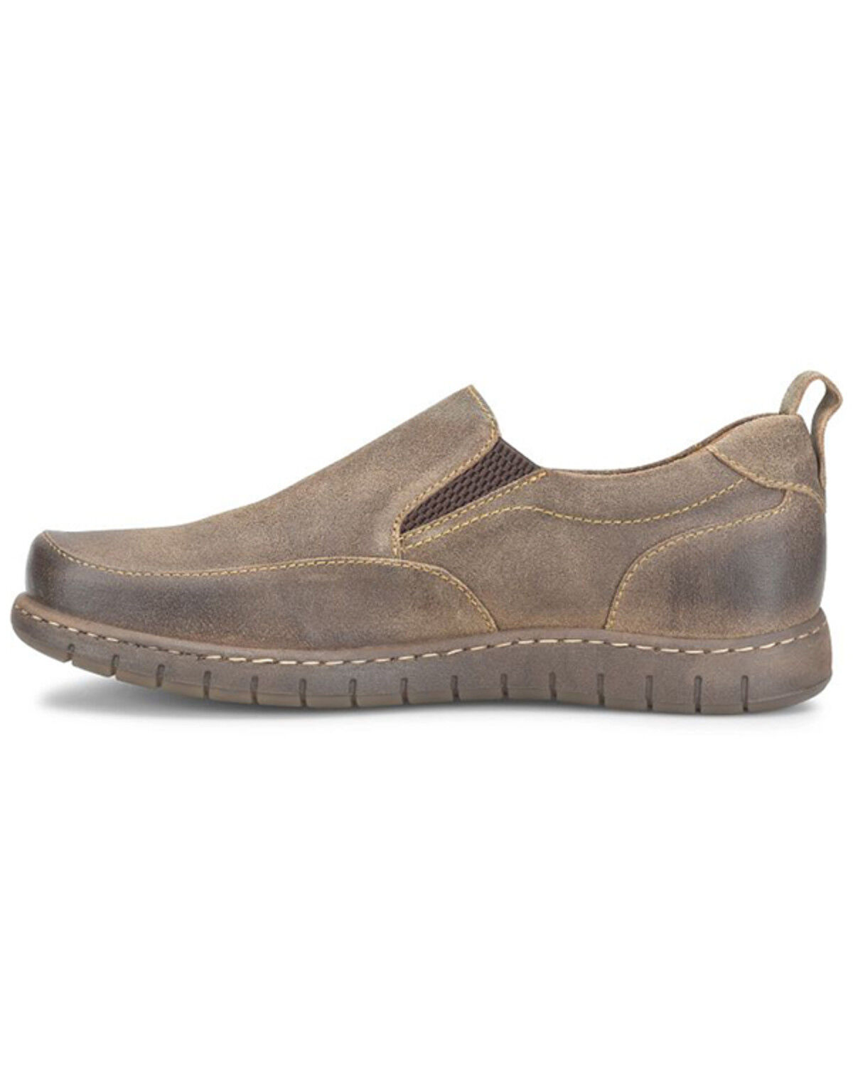 Image #3 - Born Men's Leeds Slip-On Casual Shoes - Moc Toe, Taupe, hi-res