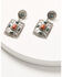 Image #1 - Shyanne Women's American Heritage Concho Earrings, Silver, hi-res