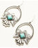 Image #2 - Cowgirl Confetti Women's Silver & Turquoise Thunderbird Just Fly Earrings, Silver, hi-res