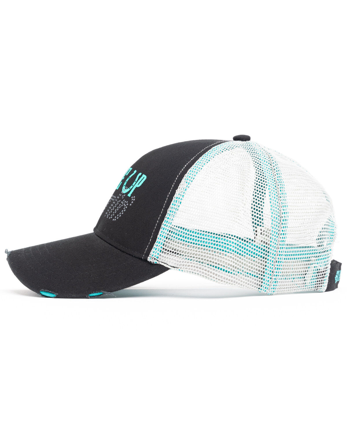 Image #2 - Shyanne Women's Saddle Up Darlin Mesh Ball Cap , Black, hi-res