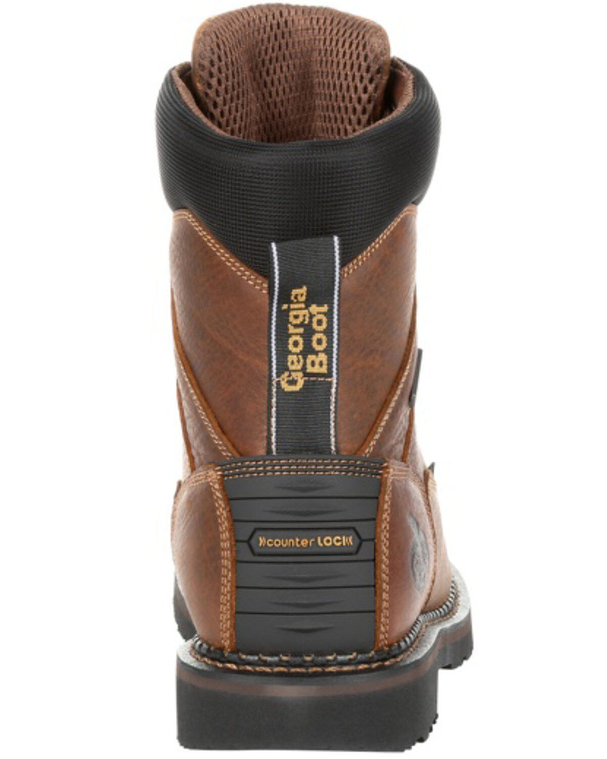 Image #4 - Georgia Boot Men's Giant Revamp Waterproof Work Boots - Soft Toe, Brown, hi-res