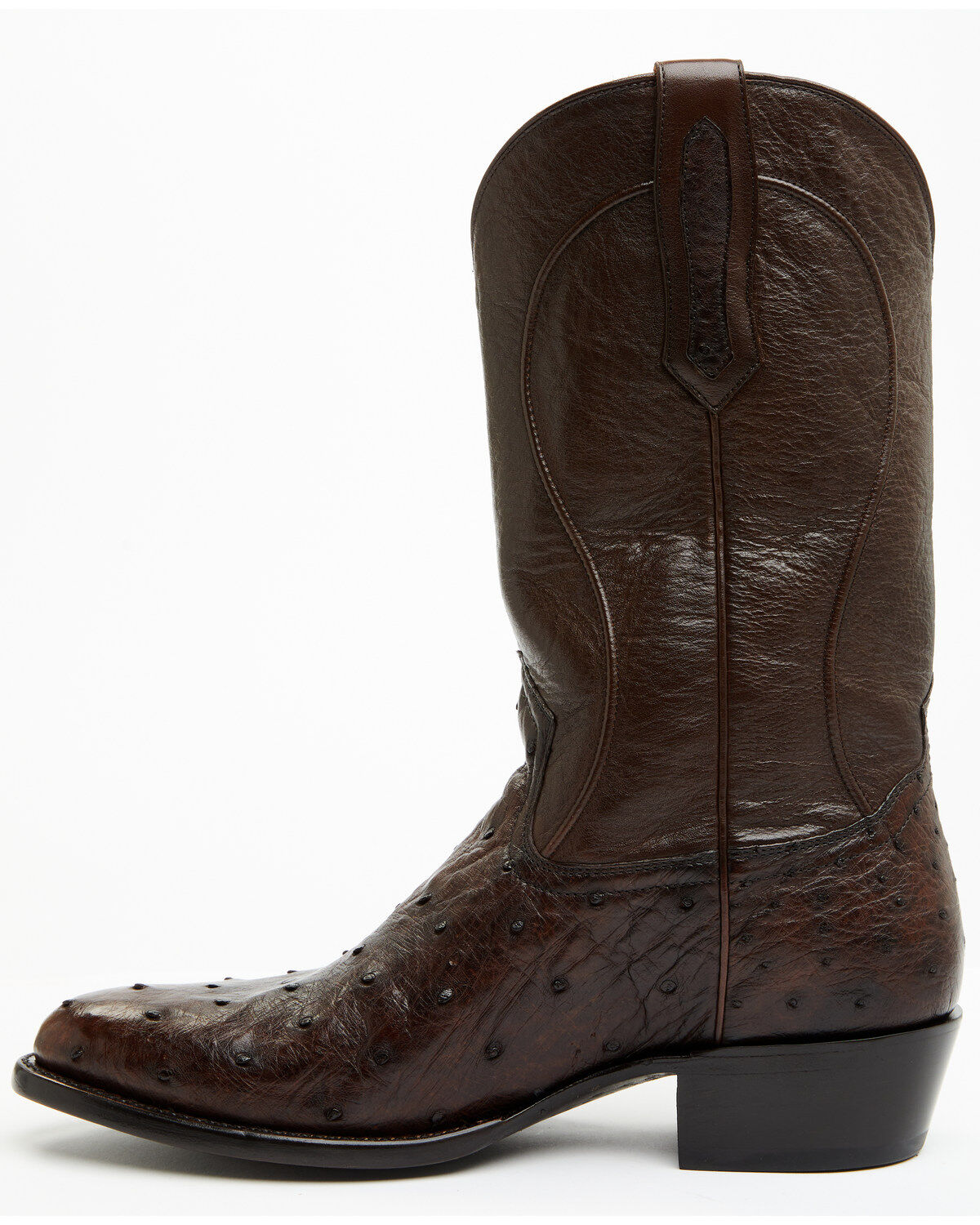 Image #3 - Cody James Black 1978® Men's Chapman Exotic Full-Quill Ostrich Western Boots - Round Toe, Brown, hi-res