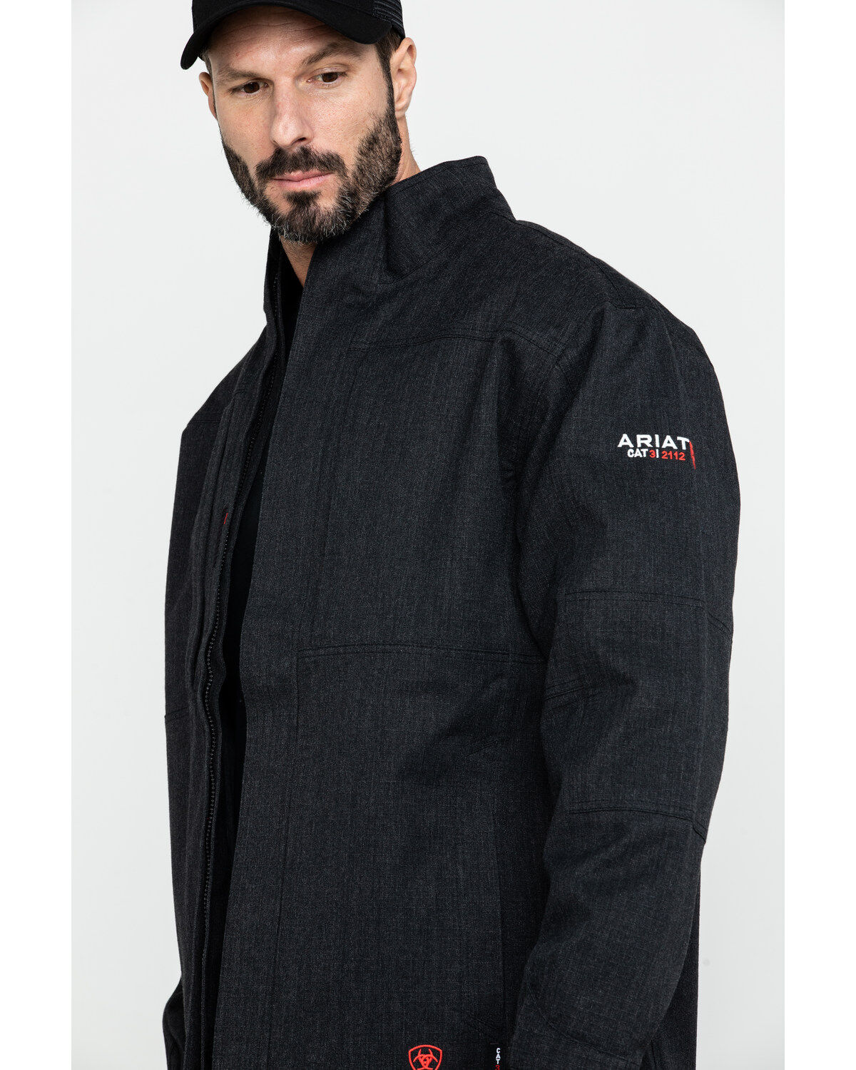 Image #3 - Ariat Men's FR H20 Waterproof Work Parka - Big, Black, hi-res