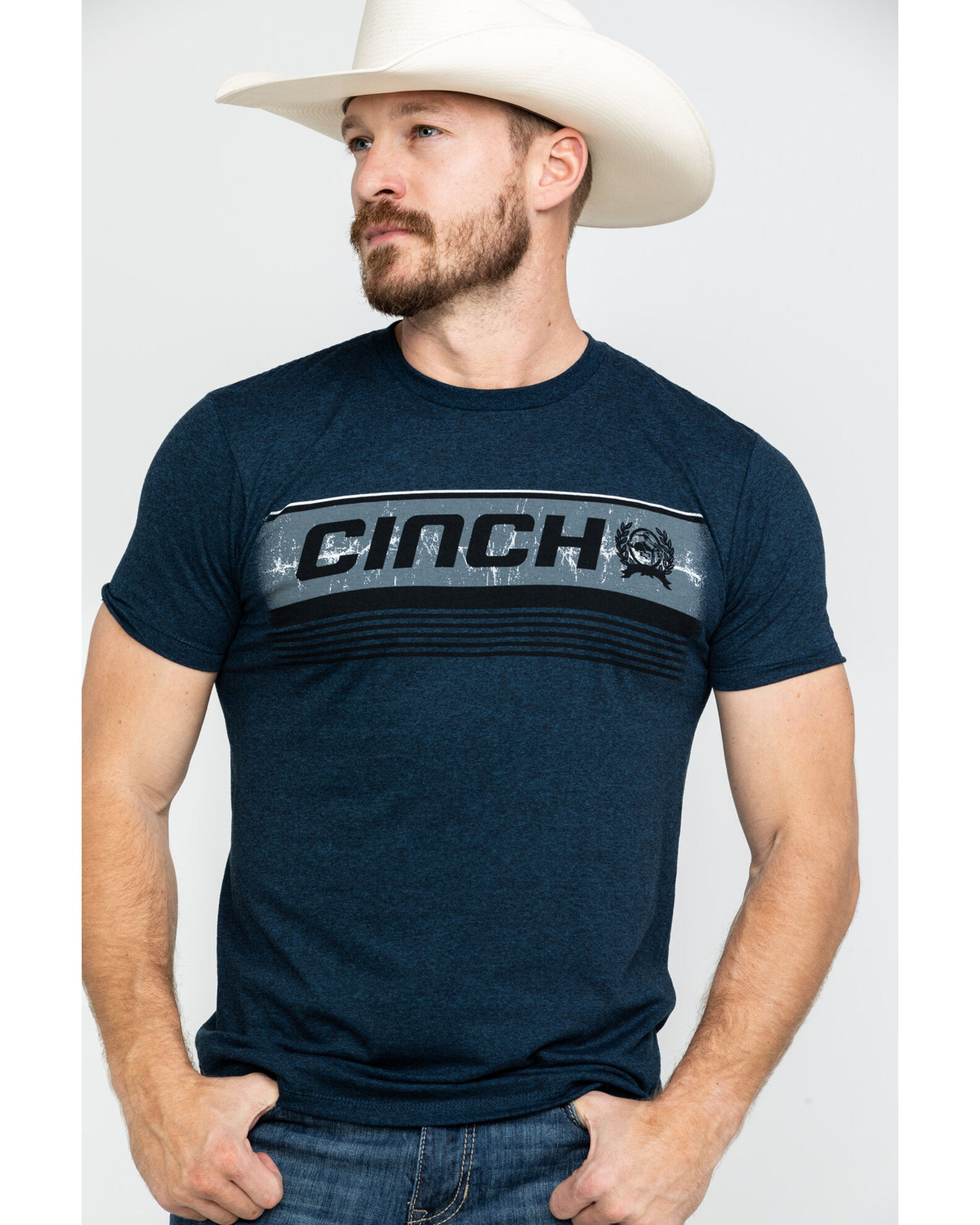Cinch Men's Bar Logo Graphic T-Shirt