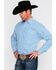 Panhandle Select Men's Poplin Geo Print Long Sleeve Western Shirt , , hi-res