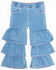Image #1 - Wrangler Toddler Girls' Makenna Light Wash Tiered Stretch Flare Jeans, Light Wash, hi-res