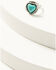 Cowgirl Confetti Women's Silver & Turquoise Heart New Love Ring, Silver, hi-res