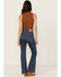Image #3 - Levi's Women's Explore The Unknown Dark Wash High Rise 726 Straight Stretch Denim Jeans, Dark Wash, hi-res