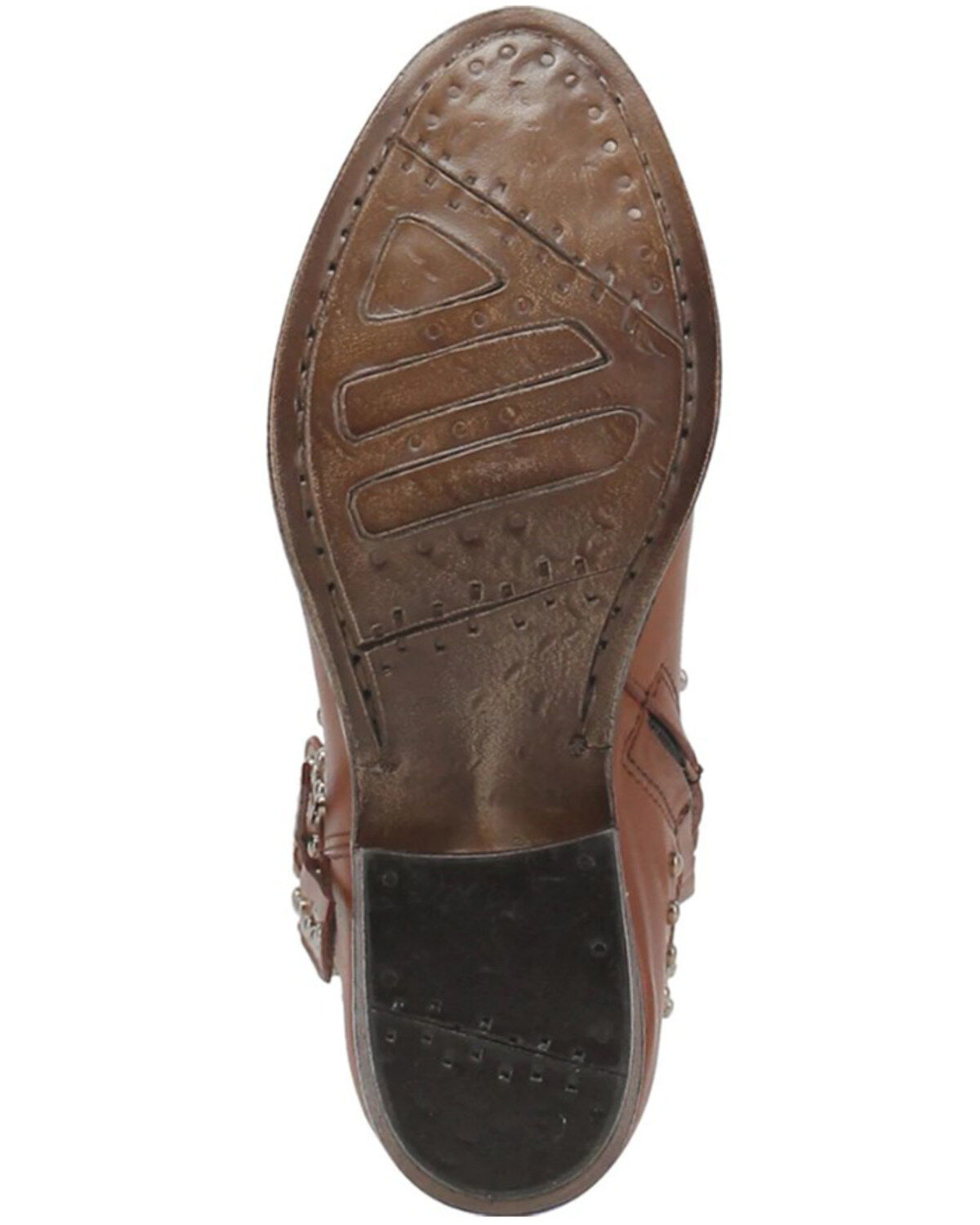 Image #7 - Dingo Women's Destry Studded Fringe Western Fashion Booties - Round Toe, Camel, hi-res