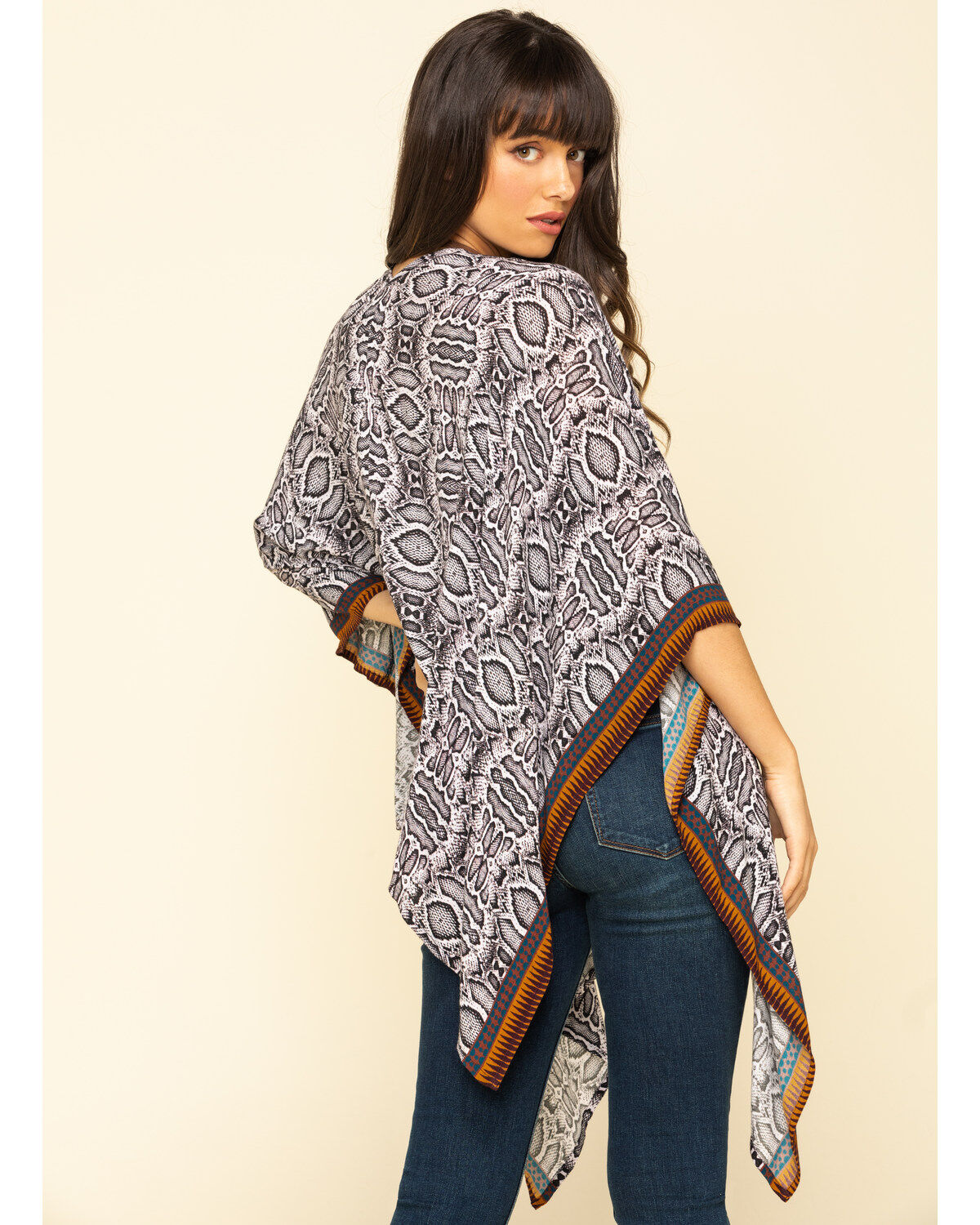 Image #2 - Shyanne Women's Snake Print Shawl , Multi, hi-res