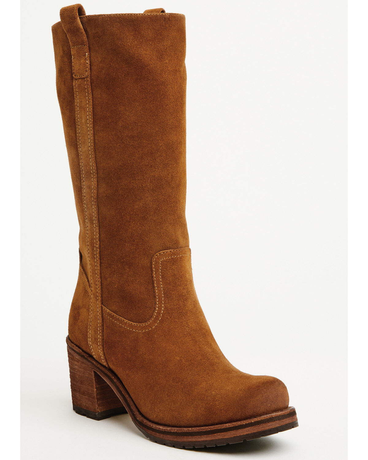 Cleo + Wolf Women's Scout Suede Fashion Boots - Round Toe, Cognac, hi-res