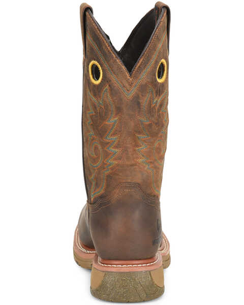 Double H Men's Elijah Western Work Boots - Composite Toe, Brown, hi-res