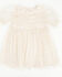 Image #1 - Yura Toddler Girls' Star Tulle Short Sleeve Dress, Cream, hi-res