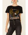 Image #3 - Country Deep Women's Acid Washed Desperado Graphic Tee, Black, hi-res