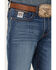 Cinch Men's Label Performance Stretch Relaxed Bootcut Jeans , Indigo, hi-res