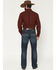 Image #3 - Cinch Men's Carter 2.0 Dark Wash Relaxed Bootcut Stretch Denim Jeans, Indigo, hi-res