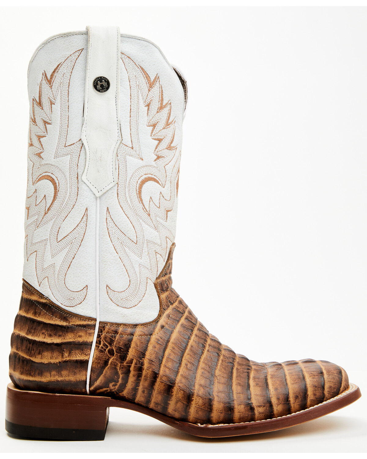 Product Name:  Tanner Mark Men's Caiman Print Western Boots - Broad Square Toe