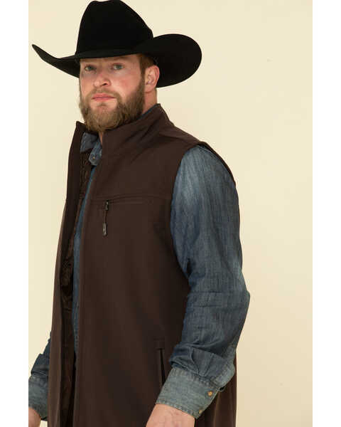 Image #5 - Cody James Core Men's Brown Wrightwood Zip Front Vest - Tall , , hi-res
