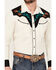 Rock & Roll Denim Men's Embroidered Floral Long Sleeve Western Stretch Snap Shirt, Natural, hi-res