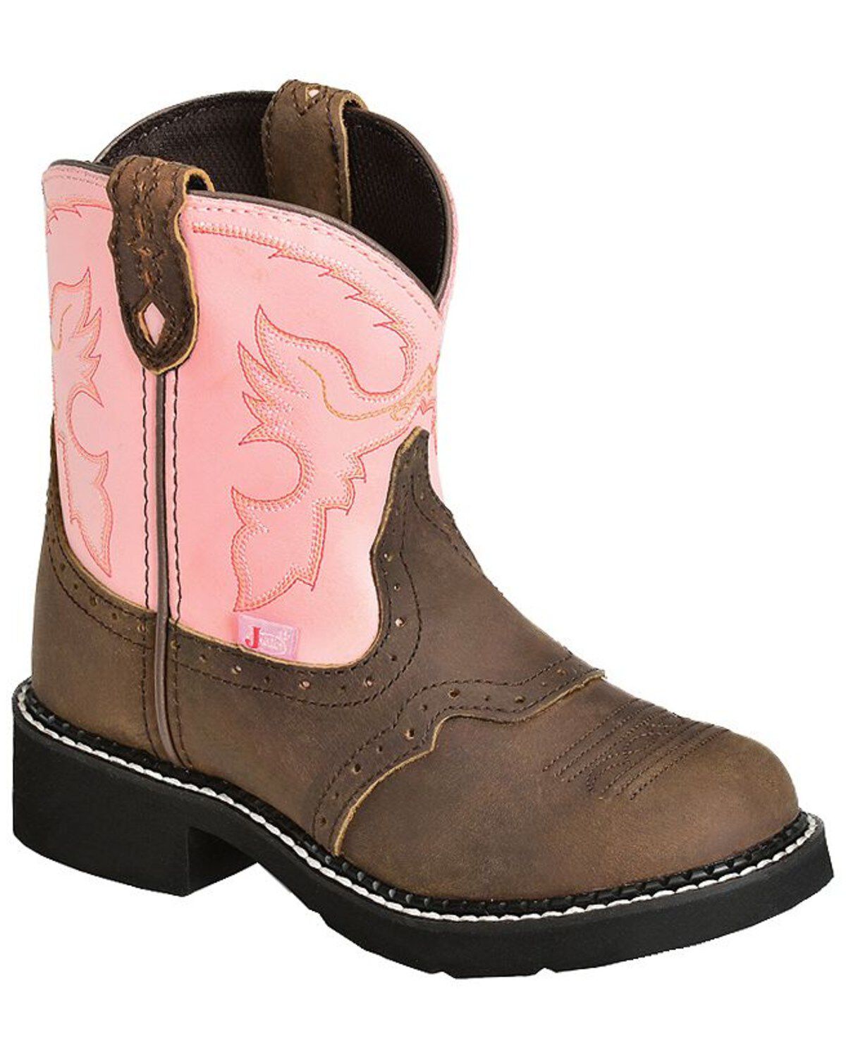 Image #1 - Justin Girls' Bay Apache Pink Gypsy Boots, , hi-res