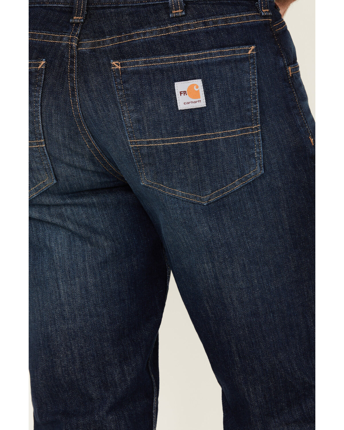 Image #4 - Carhartt Men's FR Rugged Flex Relaxed Fit Denim Jeans, Indigo, hi-res