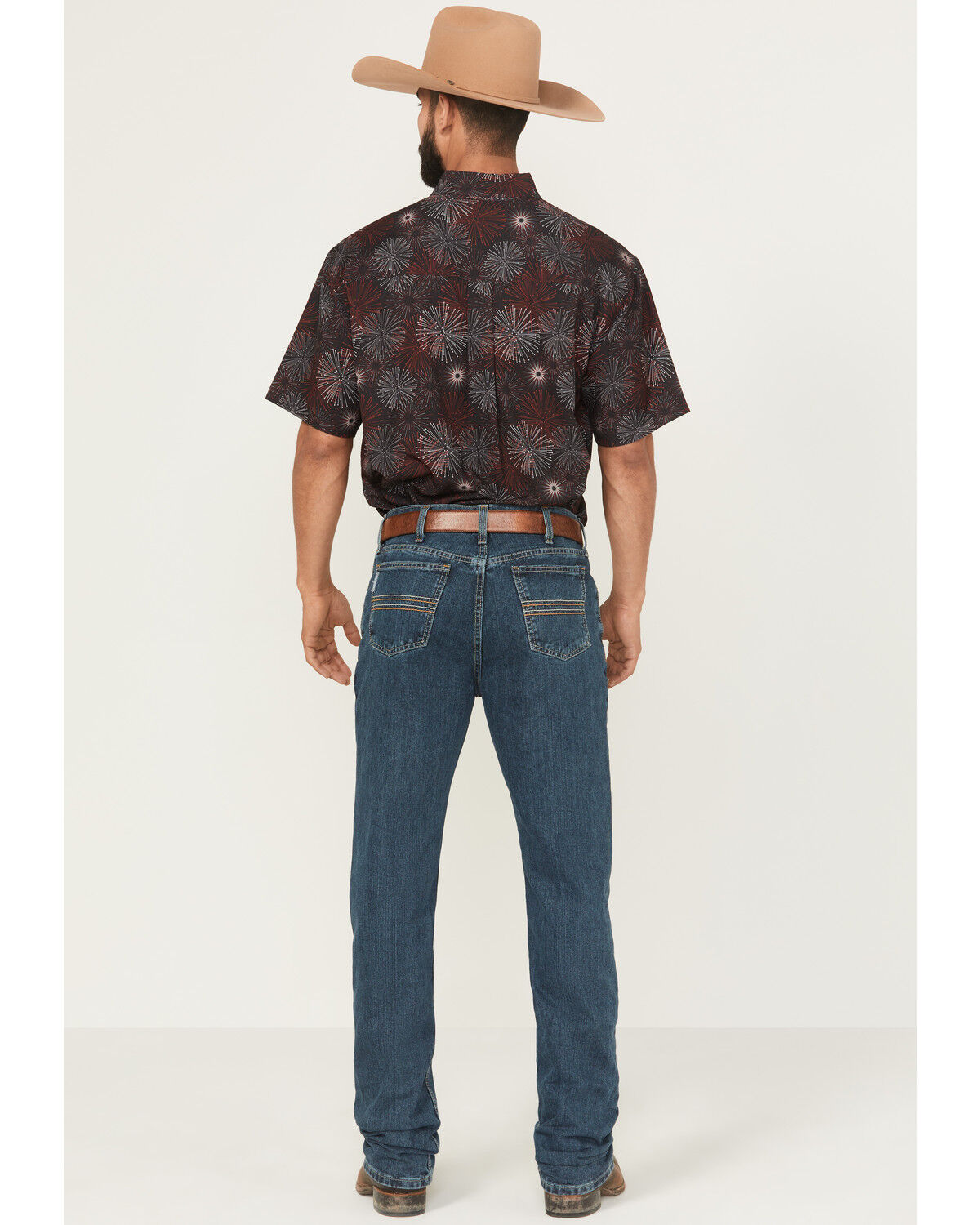 Image #3 - Cinch Silver Label Straight Leg Jeans, Blue, hi-res