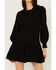Maggie Sweet Women's Jimena Long Sleeve Ruffle Dress, Black, hi-res
