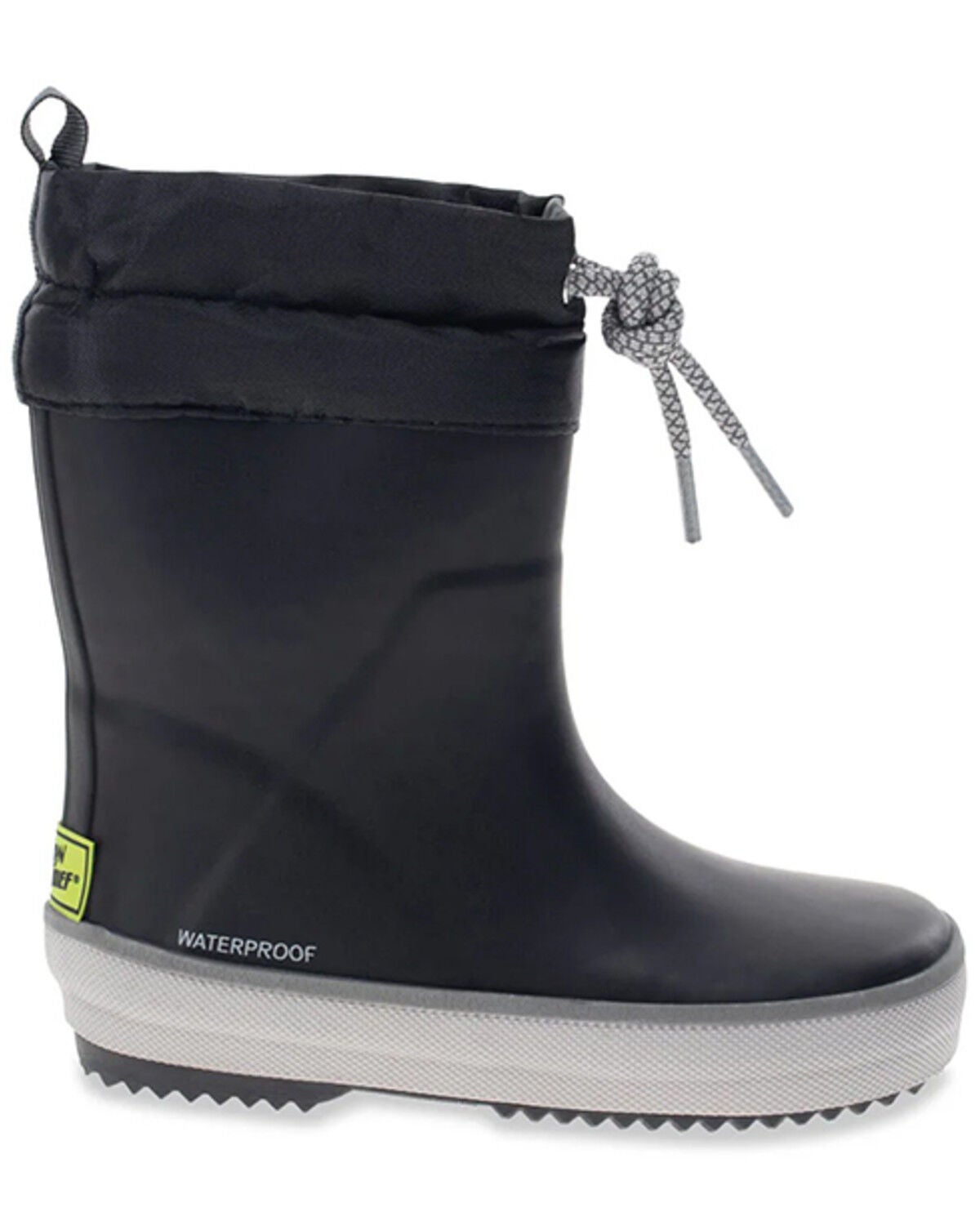 Image #2 - Western Chief Boys' Element Waterproof Rain Boots - Round Toe, Black, hi-res