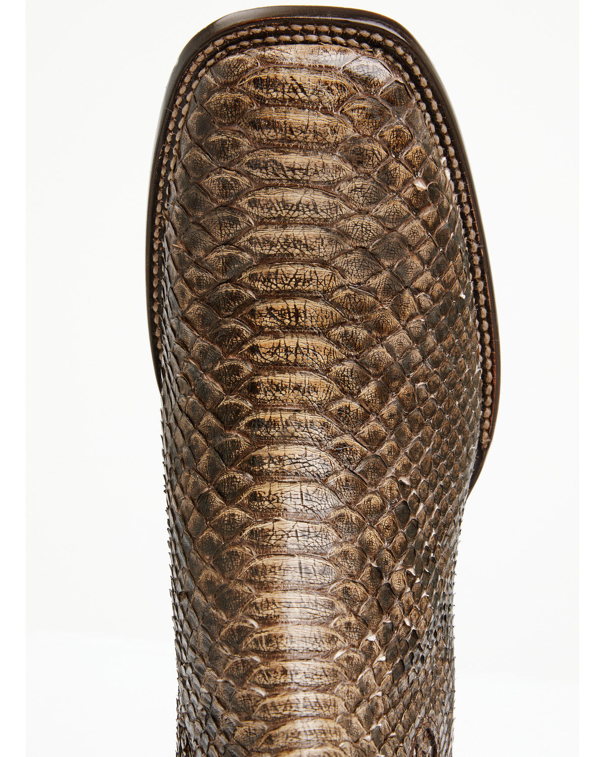 Image #6 - Cody James Men's Hash Exotic Python Western Ankle Boots - Broad Square Toe, Brown, hi-res