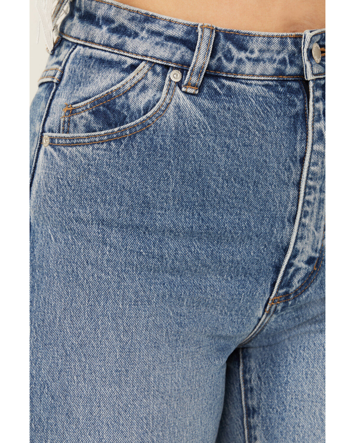 Image #2 - Rolla's Women's Boot Barn Exclusive Salty Medium Wash High Rise Duster Bootcut Stretch Denim Jeans, Medium Wash, hi-res