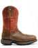 Cody James Men's Nano Lite Waterproof Western Work Boots - Composite Toe, Orange, hi-res