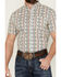 Image #3 - RANK 45® Men's Westgate Abstract Geo Print Short Sleeve Button-Down Stretch Western Shirt , Ivory, hi-res