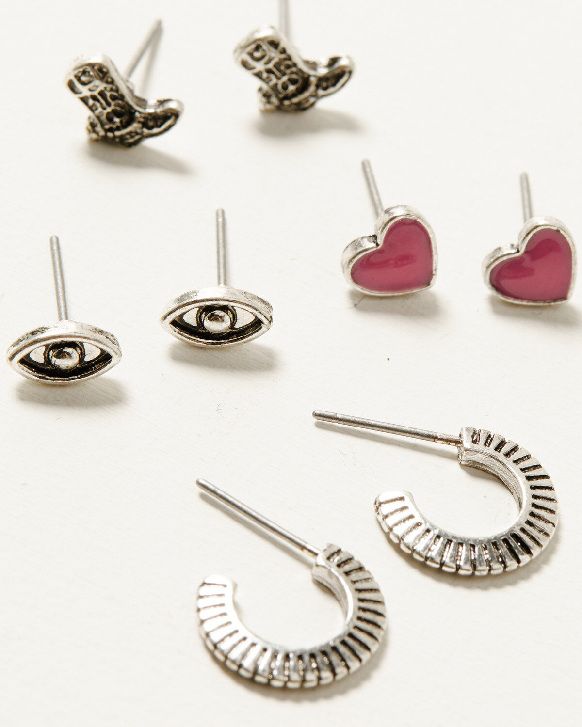 Image #4 - Shyanne Women's Western Inspired Stud Set, Pink, hi-res