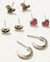 Image #4 - Shyanne Women's Western Inspired Stud Set, Pink, hi-res