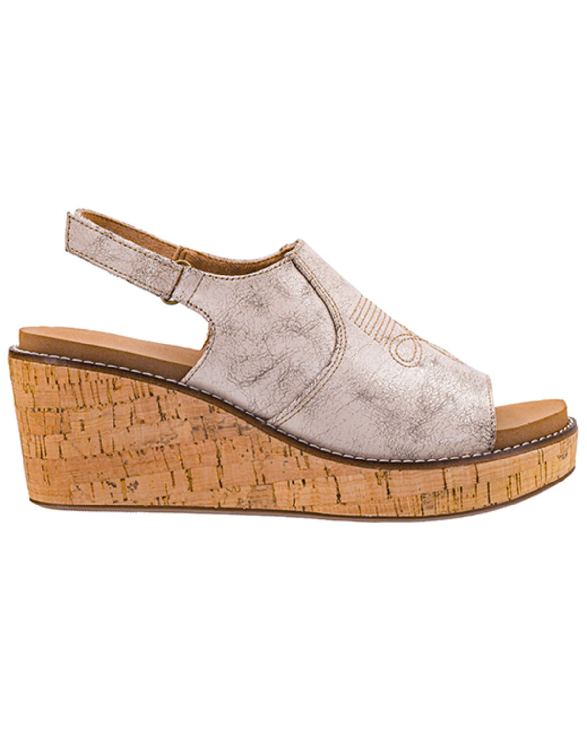 Image #2 - Corkys Women's Most Wanted Sandals, Cream, hi-res