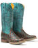 Tin Haul Women's Gitchu A Good One Western Boots - Broad Square Toe, Blue, hi-res