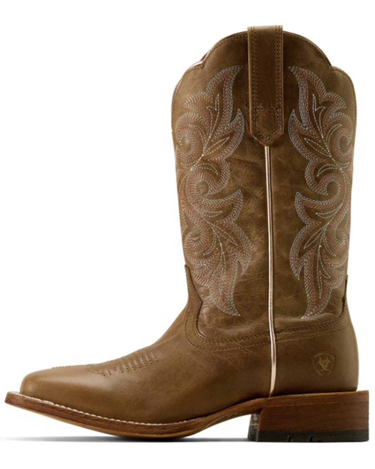 Image #2 - Ariat Women's County Lane Western Boots - Broad Square Toe, Tan, hi-res