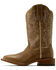 Image #2 - Ariat Women's County Lane Western Boots - Broad Square Toe, Tan, hi-res
