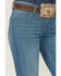 Kimes Ranch Women's Light Wash Mid Rise Lola Soho Fade Trouser, Blue, hi-res