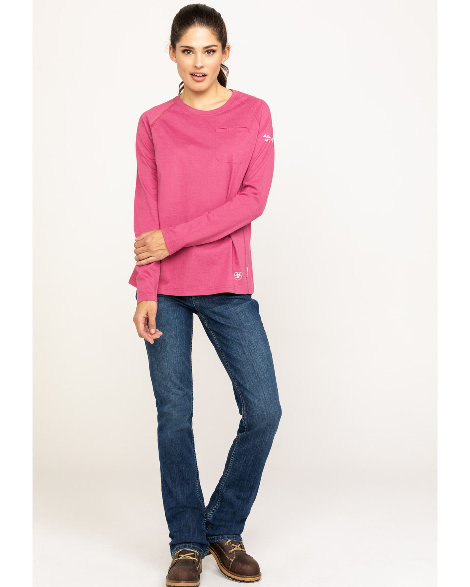 Ariat fr long sleeve work crew top