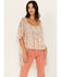 Shyanne Women's Americana Cami & Kimono Set, Cream, hi-res